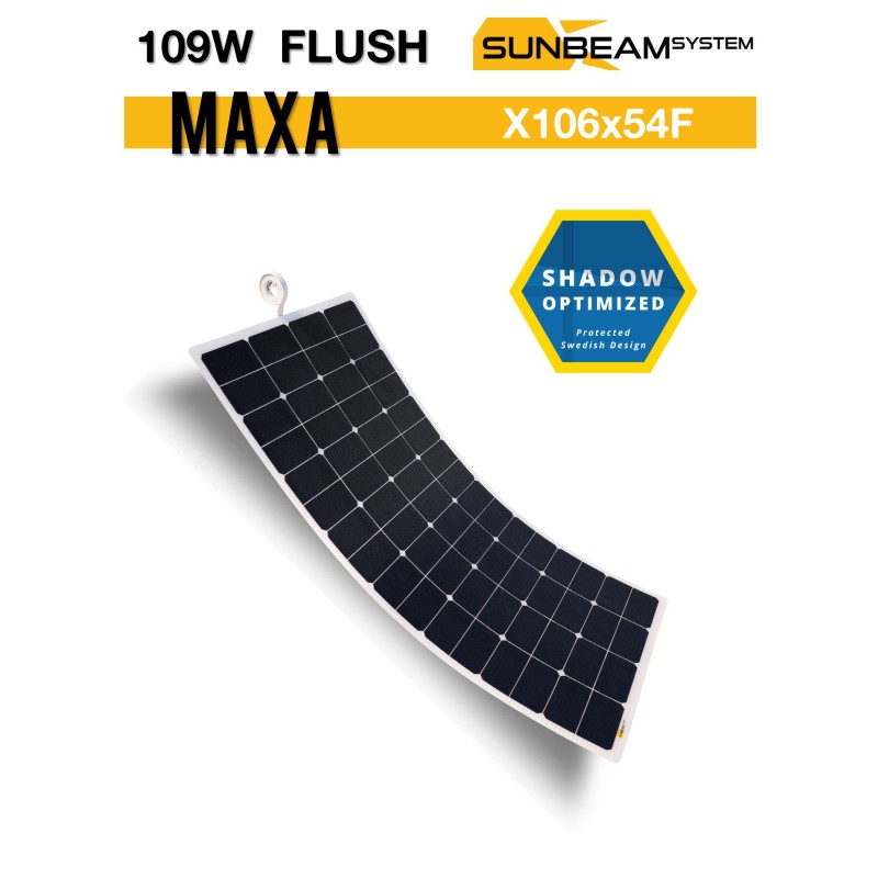 SUNBEAMsyatem MAXA 109W FLUSH semiflexibel zonnepaneel