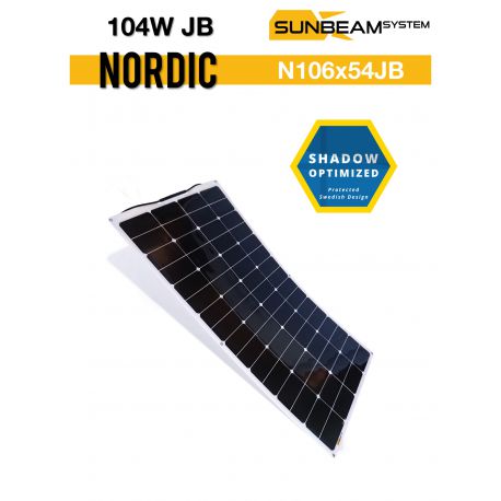 SUNBEAMsystem NORDIC 100Wp - MC4 semi flexibel zonnepaneel