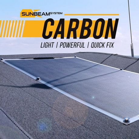 SUNBEAMsystem TOUGH+ CARBON 116W QUICKFIX SOLAR PANEL